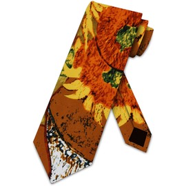 Three Rooker Sunflowers ties Vincent van Gogh neckties art