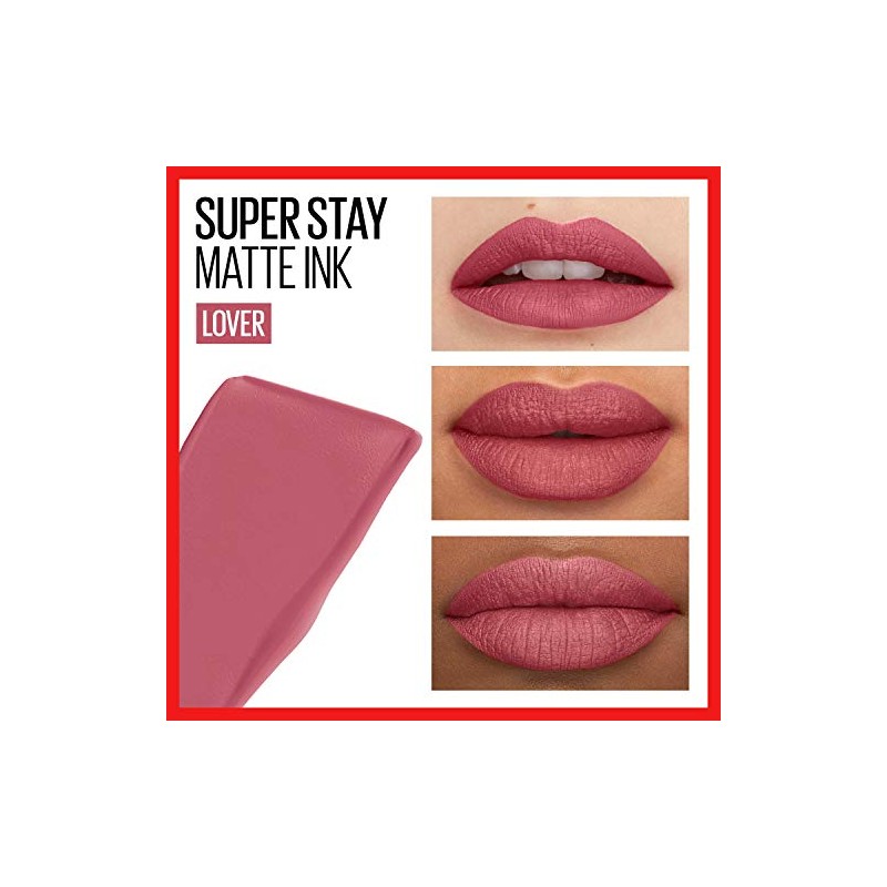 Maybelline Labial Líquido Matte Larga Duración Superstay - Ink 10