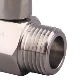 DERNORD Stainless Ball Valve - 1/2 Inch NPT Thread Male Small Mini Ball Valve (1/2" Male&Male)
