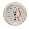 GRUS GRS110-WH Analog Thermometer/Hygrometer, White, Small
