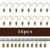 KaiYi Curtain Clips, Curtain Rod Clips, Set of 16, Clip