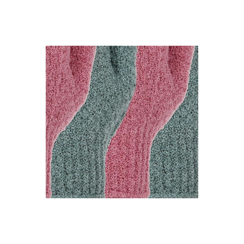 Pares Guantes Exfoliantes 100 Nylon Exfoliante Corporal Doble Textura Spa