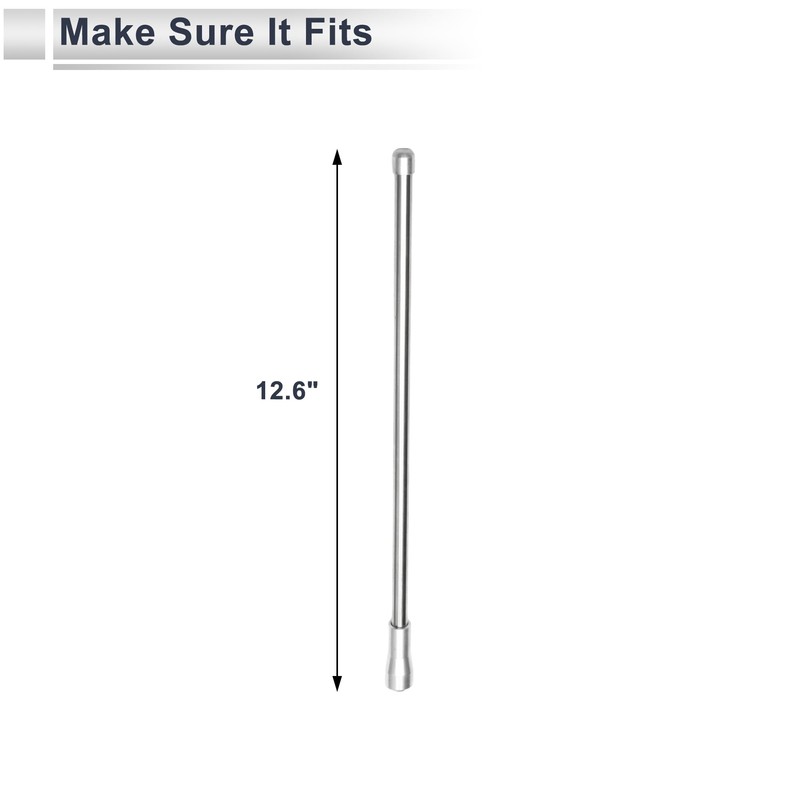 RATCHROLL 1 Set Universal Clipped Dummy Antenna Mount 12.6" Aerial