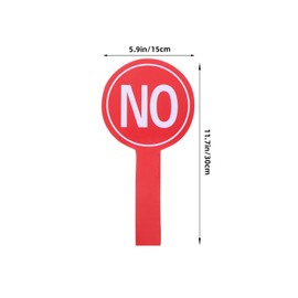 ERINGOGO 4pcs Hand Holding Score Board Auction Voting Supply Dry Erase Signs Voting Board Yes or No Paddles Classroom Supplies Yes Paddles Hand Holding a Sign Kt Foam Board Mini, 30X15CM
