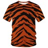 Lurhonp Mens Novelty Tshirt 3D Tiger Print Graphic Funny T-Shirt,Color1,L