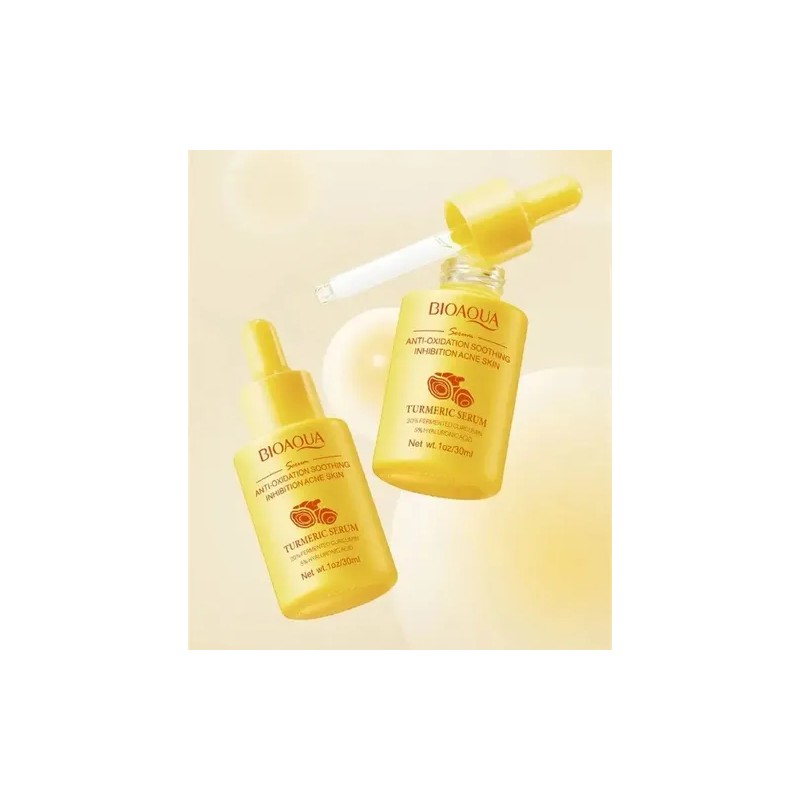 Serum De Cúrcuma Bioaqua Ácido Hialurónico Antioxidante