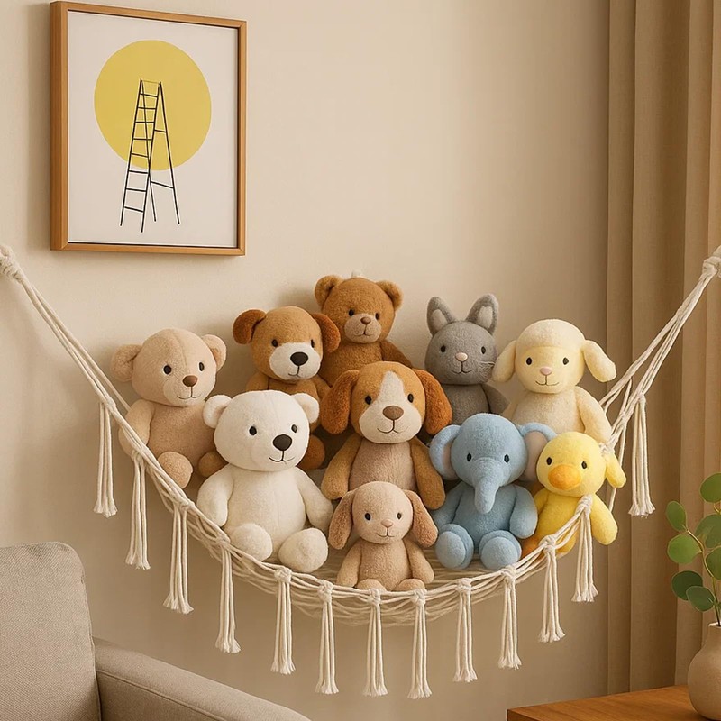 Teddy Hammock, Teddy Storage and Toy Hammock for Stuffed Animals,