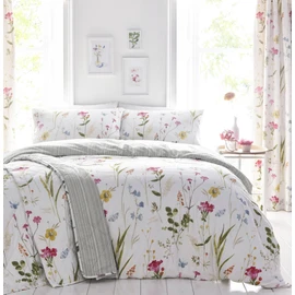 100% Cotton Print Quilt Cover Set - Ultra Soft, Comfy, Reversible Duvet Cover with Press Studs Closure - Elegant Quilt Cover Set for Bedding (Bossoming, Single)