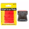 Mini Razor Blade Scraper with 25 Plastic Double Edged Razor