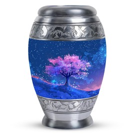 YATHABHISA Keepsake Urn, Small Keepsake Urns, Cremation Keepsake Urns, Urns for Human Ashes Adult Mall & Female, Funeral Urns Small 3''_Blue, Pink | Tree of Life Urn | urn for Ashes Adult Male Small
