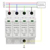Heschen Surge Protector SPD, HS-20RT-C, 4P 275VAC 20KA, Integrated Replaceable