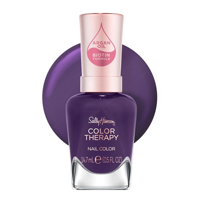 Sally Hansen Color Therapy Nagellack, 400 Confident Queen, Farbe, Stärkung,
