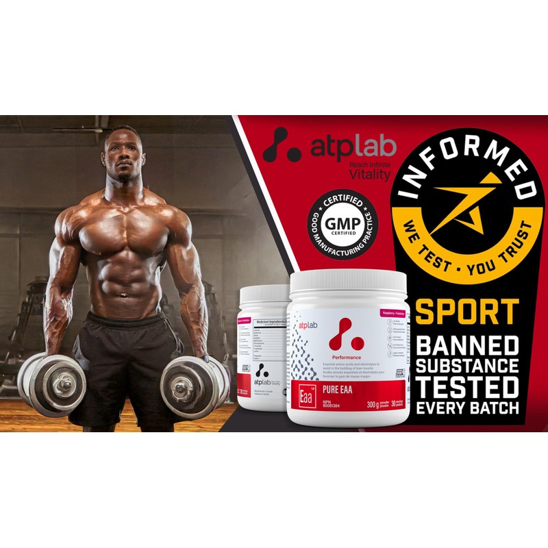 ATP LAB - Pure EAA Powder 300g (Raspberry Flavour) -
