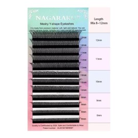 Nagaraku Pestaña Nagaraku Yy Para Extensión De Pestañas Pack De 4