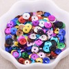 BESPORTBLE 6mm DIY Loose Cup Sequins Plastic Round Glitter Shiny