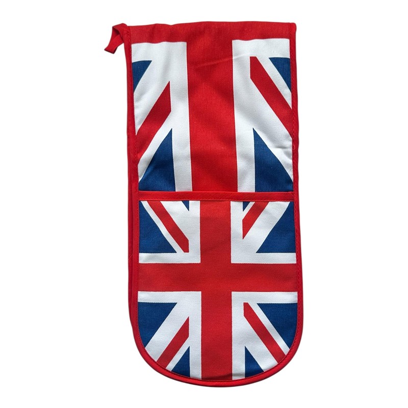 LILAJ Union Jack Double Oven Glove - 100% Cotton British
