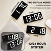 Digital Alarm Clock with Adapter, LED Clock for Bedroom, Electronic