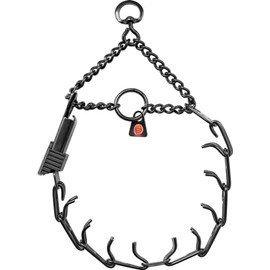 Herm Sprenger Prong Dog Collar with Quick Release Side Clicklock Made of Stainless Steel in Germany 3.2mm Prongs for Large Dogs 23in (Neck up to 19in)