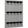 Durable Key Holder with 15 Bolted Hooks and Custom Nameplate
