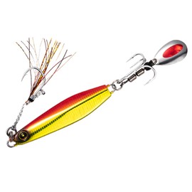Hayabusa FS417 Jack Eye Makimaki Metal Jig, 1.1 oz. (30 g), #3 UV Red-Gold