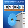 Nanningo 11.65 in Acrylic Convex Security Mirror, Wall Mount