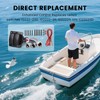 Haoguo Marine Trim Tab Double Rocker Switch Kit Compatible with