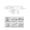 Pneumatic Hydraulic Shock Absorber Aluminum Alloy Damping Force Adjustable 30mm