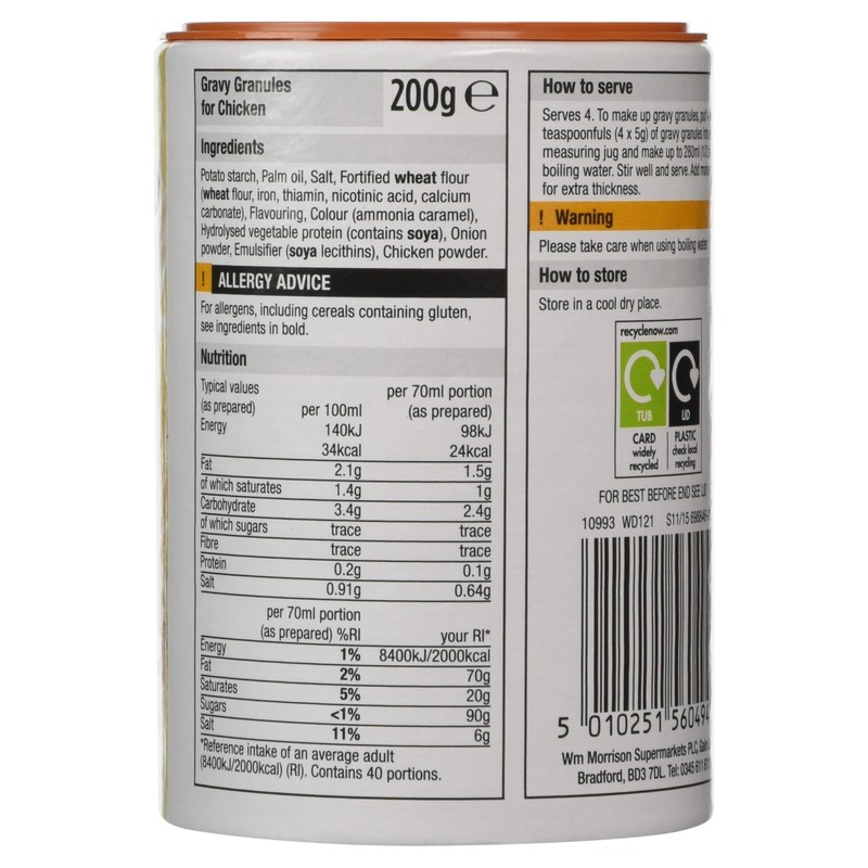 Morrisons Chicken Gravy Granules 200g