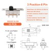 TUNOTYUE SS23F19G5 Mini Panel Slide Switch, 2P3T 6 Pin 3