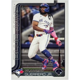 (2) Vladimir Guerrero Jr. Baseball Cards 2025 Topps Series 1 Base #163 & Stars of Baseball #SMLB-7