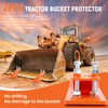 2Pcs Tractor Bucket Protector,Bucket Edge Anti-Skid Device,Double Hexagon Lock Nuts