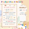 COCHIE Classroom Rules Poster for Classroom Decorations, Large 16"x24" Back