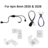 SUPERNIGHT 3528 2835 4 Pin 8mm LED Strip Connector, RGB