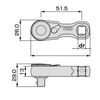 Tone Stubby Ratchet Handle (Hold Type) RH3HSS3 3/8 inch (9.5