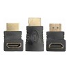 Cople Adaptador Hdmi Conexión Extension Recto 270 90 Angulo