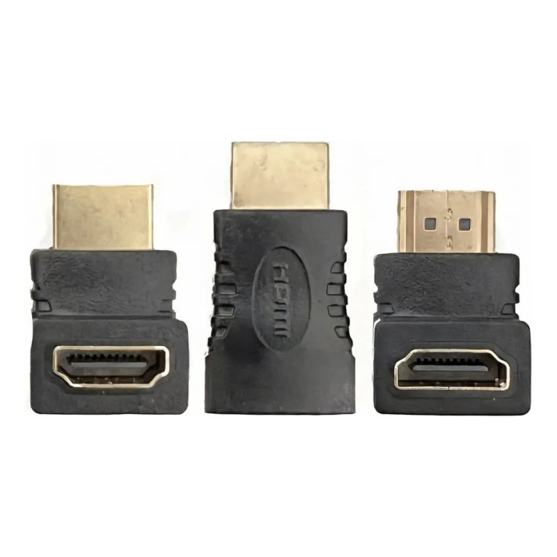 Cople Adaptador Hdmi Conexión Extension Recto 270 90 Angulo