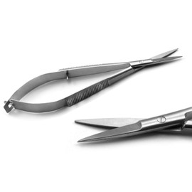 MEDSPO Professional Dental Surgical Medical Dissecting Scissors | Trimming Cutting Nursing Stitch Suture Veterinary | Tissue Surgery Instruments (Noyes Scissors Str)