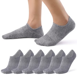 SIXDAYSOX Short Non Slip Socks Thin Cotton Moisture Wicking Socks Men for Walking Running Size 13-15