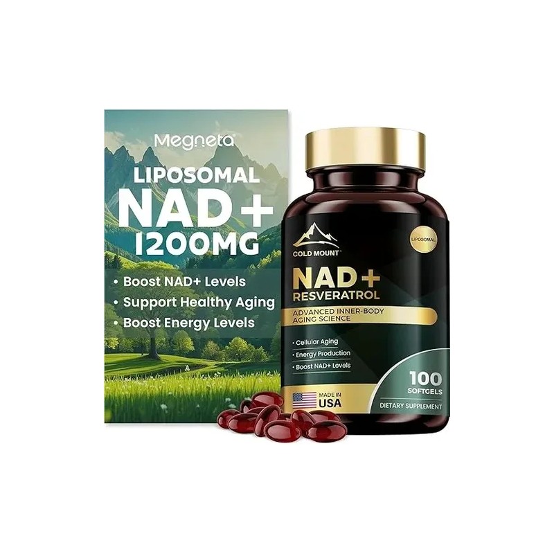 Suplemento Nad+ Resveratrol 100 Softgels
