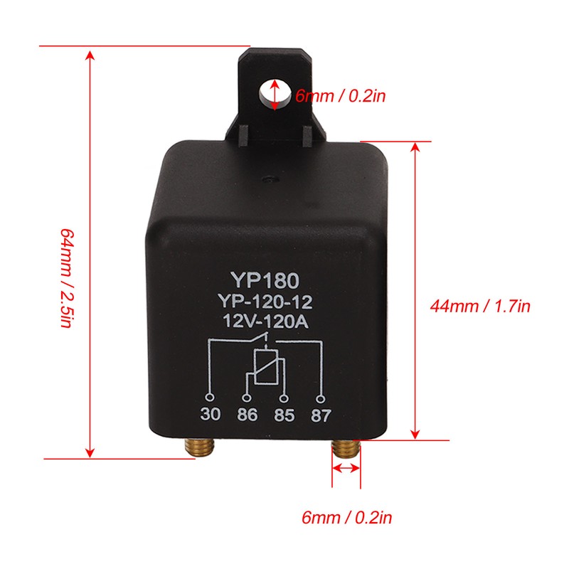 2 Sets 12V 120A Car Starter Relay 4 Pin High