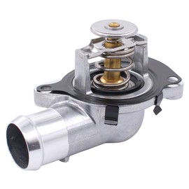 Doo Engy Thermostat Coolant Cooling Engine Coolant Housing Thermostat Housing Coolant Thermostat with Seal for Transporter T5 Multivan T5 2.5 TDI 4motion for Touareg 7L 3.2 V6