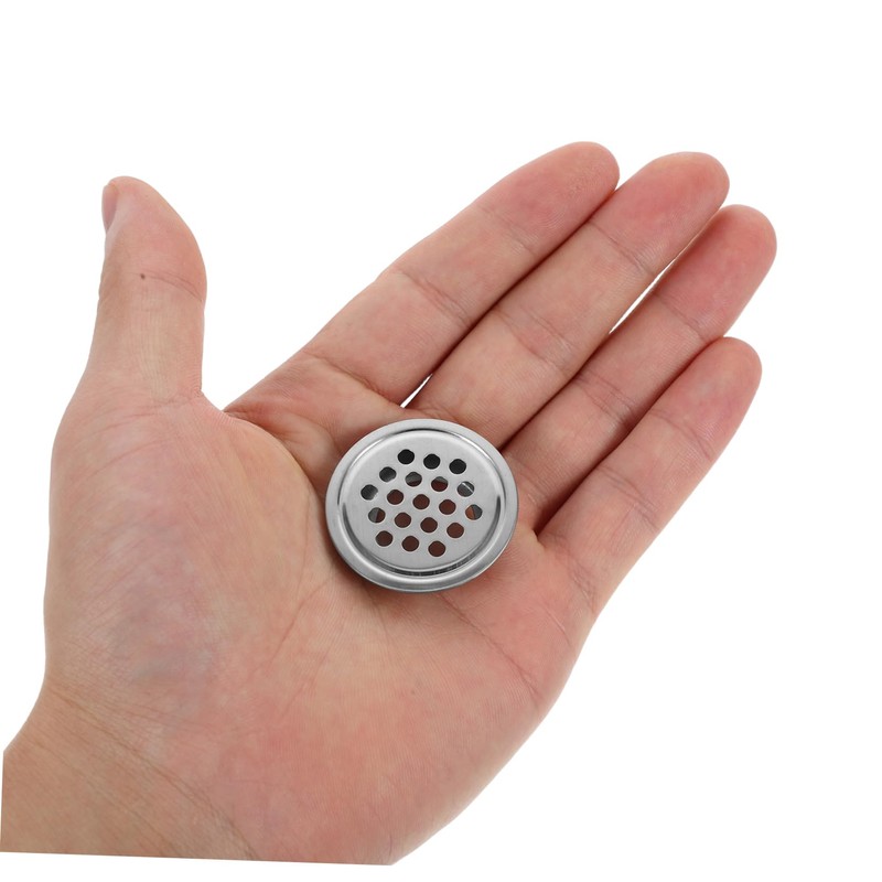 KONTONTY Modern Mesh Vent Covers 10 Pcs Stainless Steel Circular