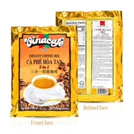 Vinacafe Instant Coffee Packets 3 in 1 Authentic Vietnamese Taste, Balanced Medium Roast Coffee Mix for Quick Preparation at Home, Office or Travel, Single Serve Sachets Pack of 5 | 20 Sachets Per Bag (100 Total Counts)