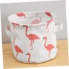 OHPHCALL 2pcs Cotton Linen Storage Baskets Random Pattern Soft and