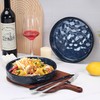 LIANYU 33oz Pasta Bowls Sets of 4, Wide Shallow Stoneware