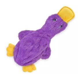 Best Pet Supplies Crinkle Dog Toy for Small, Med, and Large Breeds, Cute No Stuffing Duck Purple
