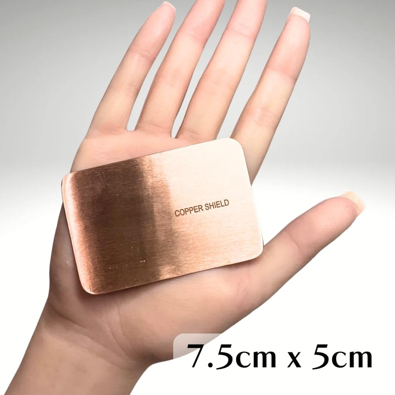 Lotus Mind Pure Copper Card Holder, Electromagnetic Wave Protection, Electromagnetic