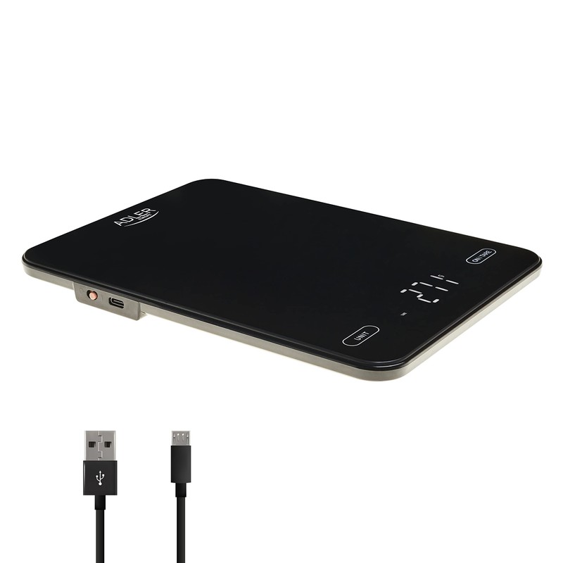 Adler AD 3177b Kitchen Scales 10 kg USB Charger