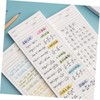 Operitacx Do List Notepad Calendar Notebook 3pcs Portable Writing Notepads
