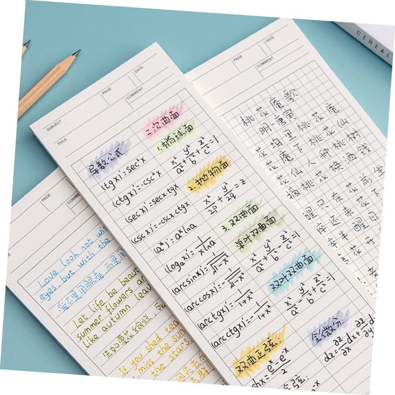 Operitacx Do List Notepad Calendar Notebook 3pcs Portable Writing Notepads